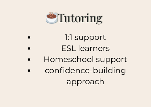 1:1 Homeschool Support Session (45 or 60 minutes)