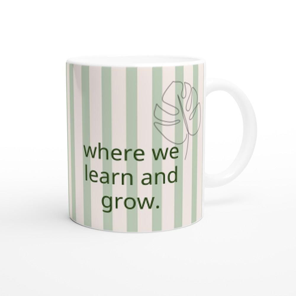 Pioneer School 2026 Mug Ceramic Coffee Mug Pioneer School Gift Bible Study Mug Christian Coffee Cup Green Striped Mug Keepsake Gift