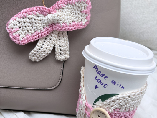 Strawberry Latte Bundle Gift | Cosy Travel Set for Coffee Lovers