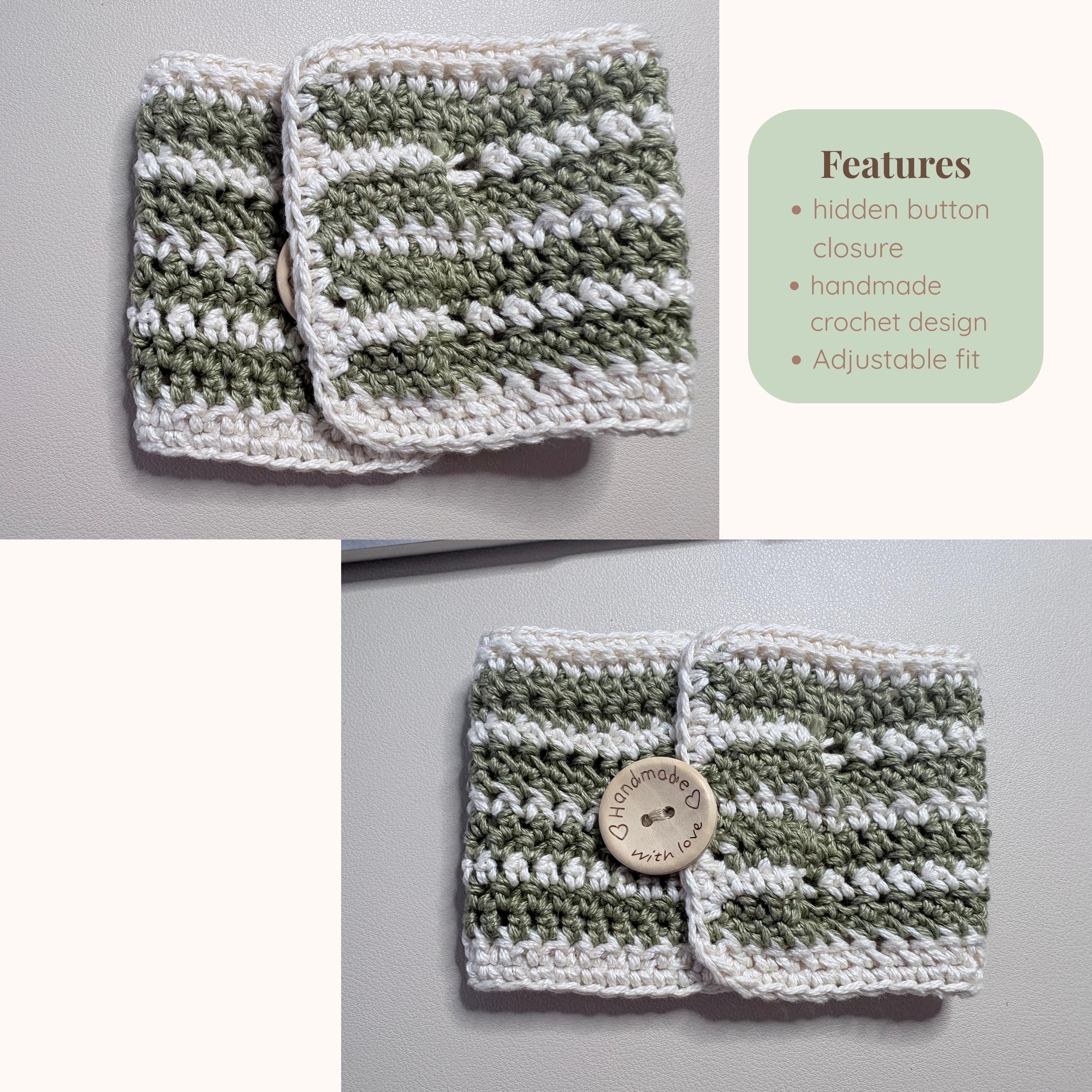 Crochet Coffee Mug Sleeve , Reusable Cup Cozy, Handmade Cotton Cup Warmer, Coffee Lover Gift, Cottagecore Kitchen, Eco Friendly Mug Cosy,