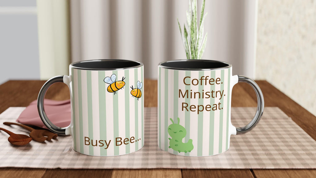 Busy Bee Coffee Mug Personalised Bee Mug Bible Study Mug Christian Coffee Mug JW Gift Coffee Lover Gift Ceramic Cup 11oz