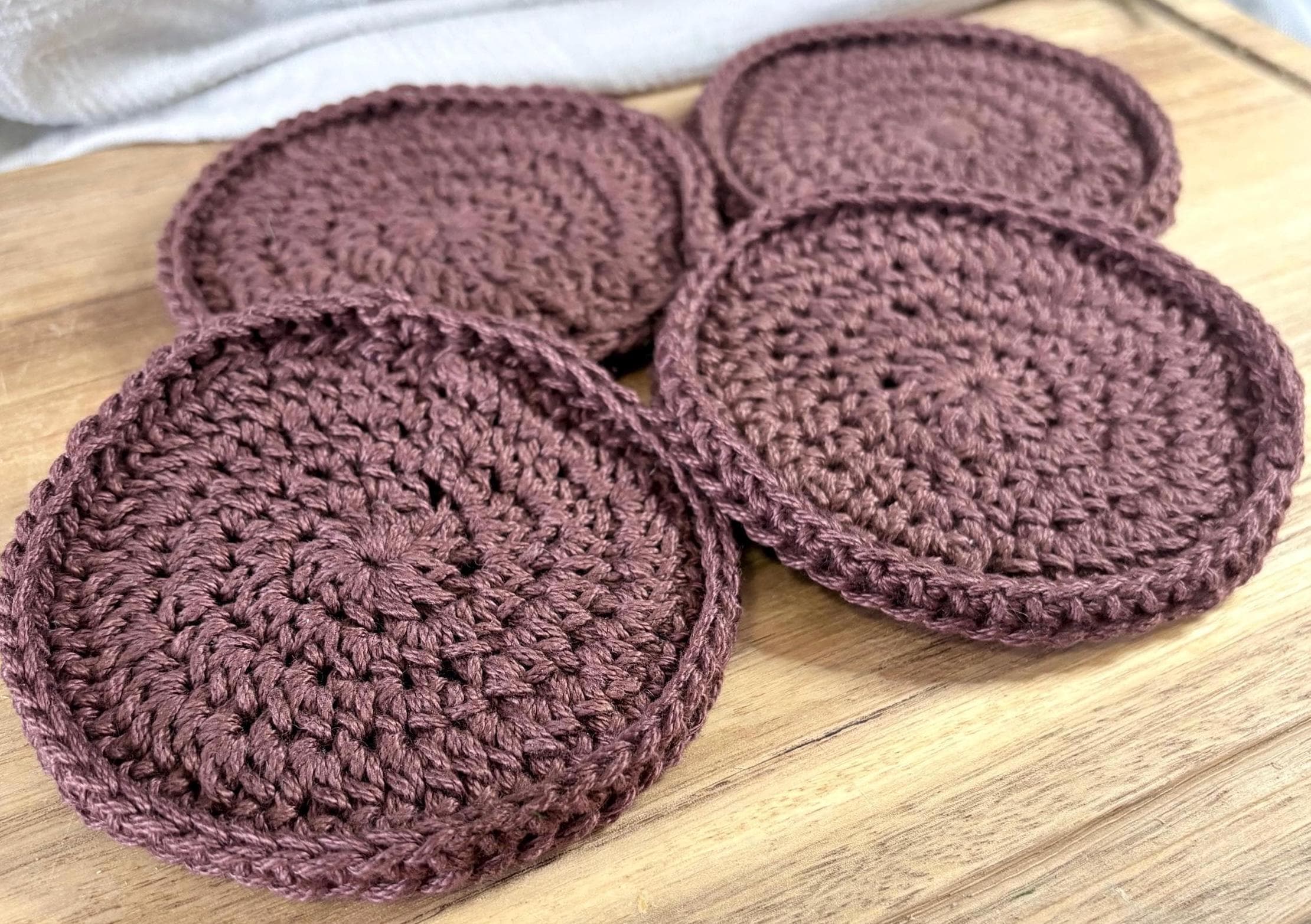 Crochet Coffee Coaster Set, Handmade Cotton Coasters, Coffee Lover Gift, Cottagecore Kitchen Decor, Housewarming Gift, Coffee Bar Decor