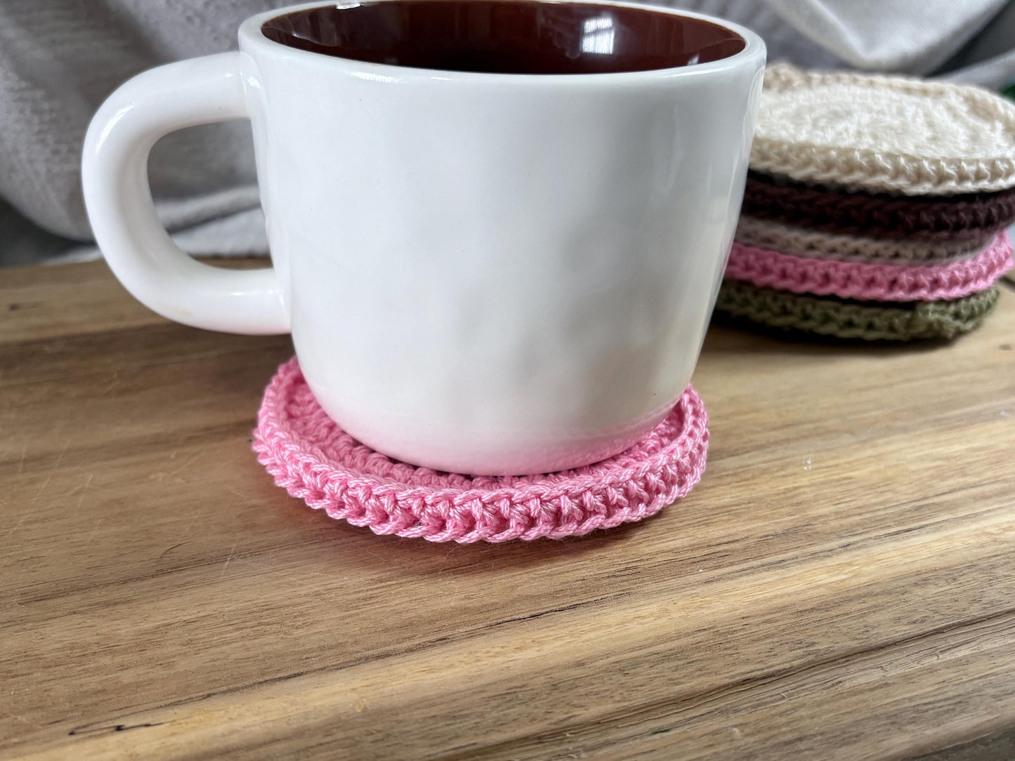 Coffee Lover Gift | Handmade Crochet Coaster Set