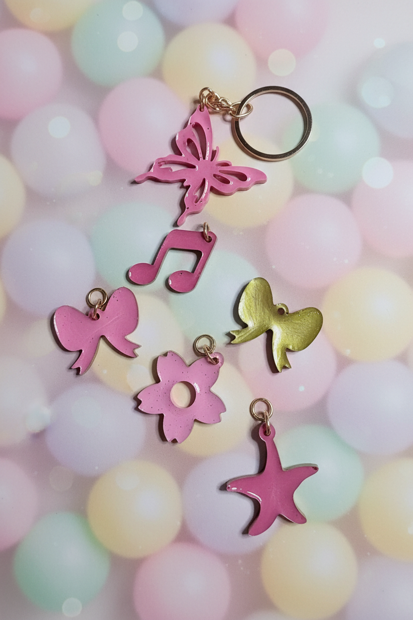 Build Your Own Candy Charm Keyring – Handmade Resin