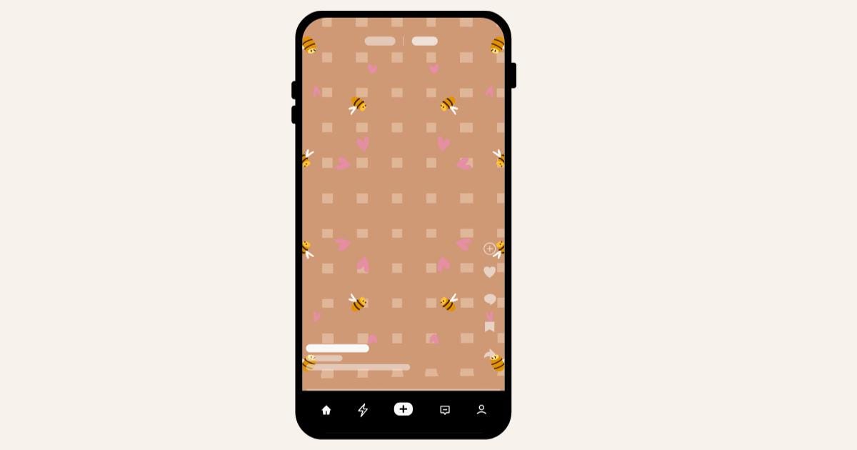 Kawaii Bee Wallpaper Bundle, Cute iPhone Wallpaper, Cozy Coffee Aesthetic, iPad Desktop Laptop Background, Cottagecore Digital Download