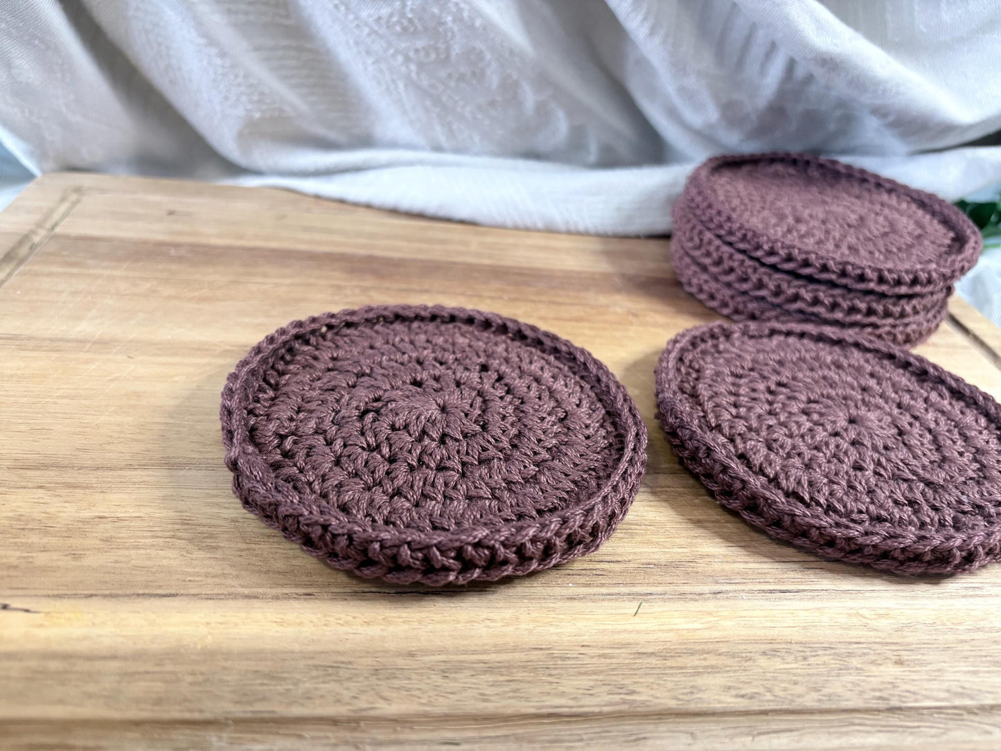 Brown Coffee Gift Set | Crochet Mug Cosy & Coaster