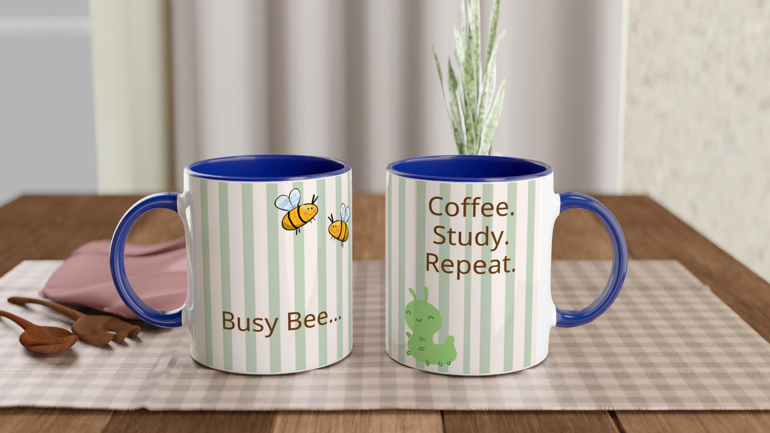 Busy Bee Coffee Mug Personalised Bee Mug Bible Study Mug Christian Coffee Mug JW Gift Coffee Lover Gift Ceramic Cup 11oz
