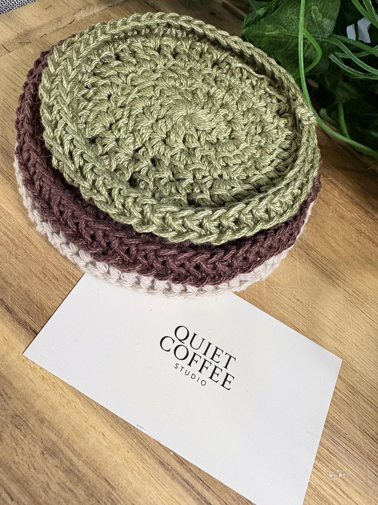 Coffee Lover Gift | Handmade Crochet Coaster Set | Mug Mats for Café Style Homes