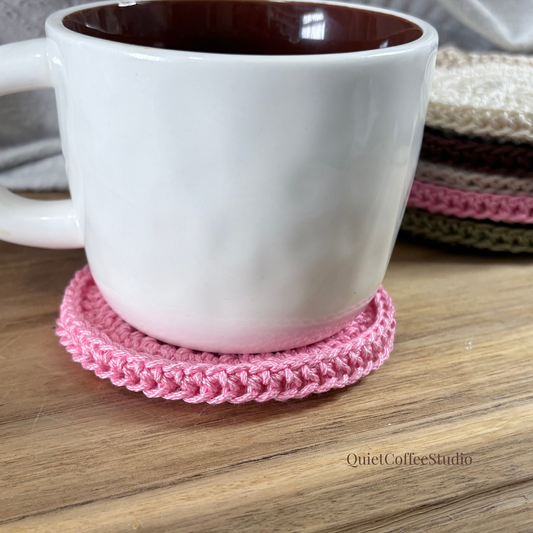 Pink Coffee Vibe Set | Mug Cosy & Coaster Gift