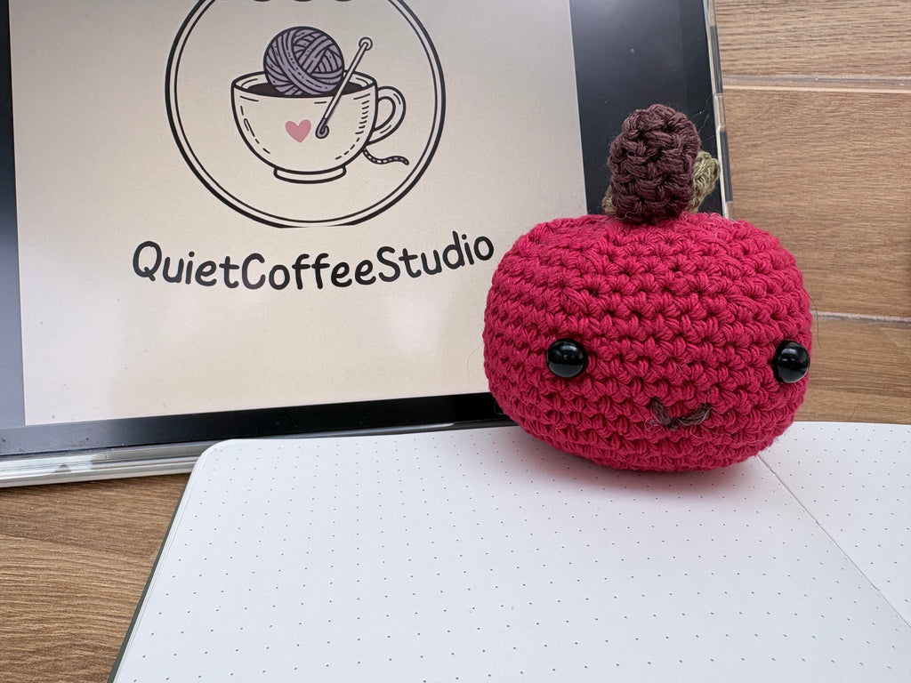 Toffee Apple Desk Buddy | Quiet Coffee Studio UK
