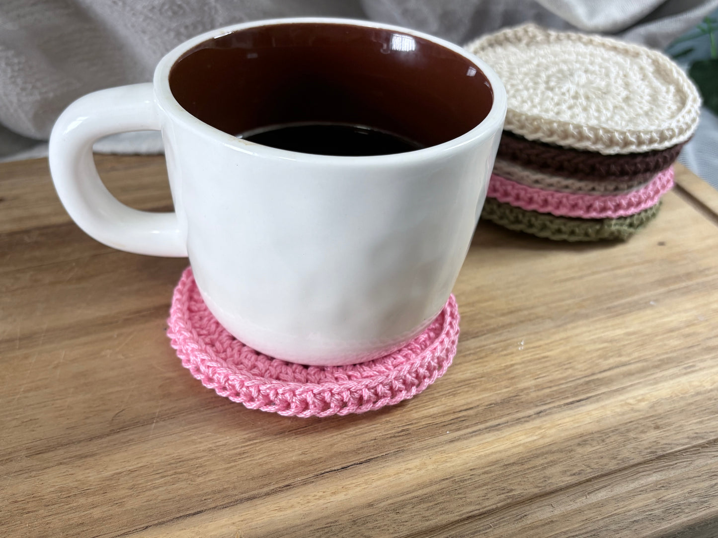 Pink Coffee Vibe Set | Mug Cosy & Coaster Gift