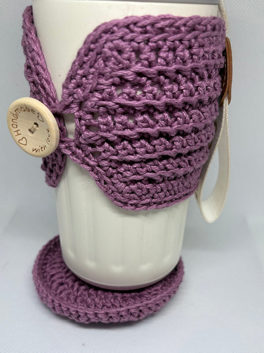 Purple Coffee Vibe Kit Gift Set | Mug Cosy & Coaster