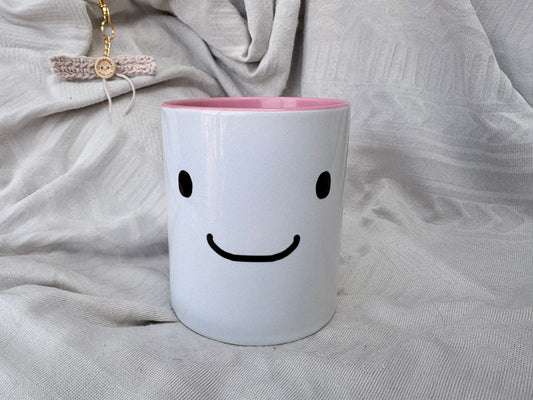 Kawaii Coffee Cup – Smiley Face Mug for Cosy Drinks