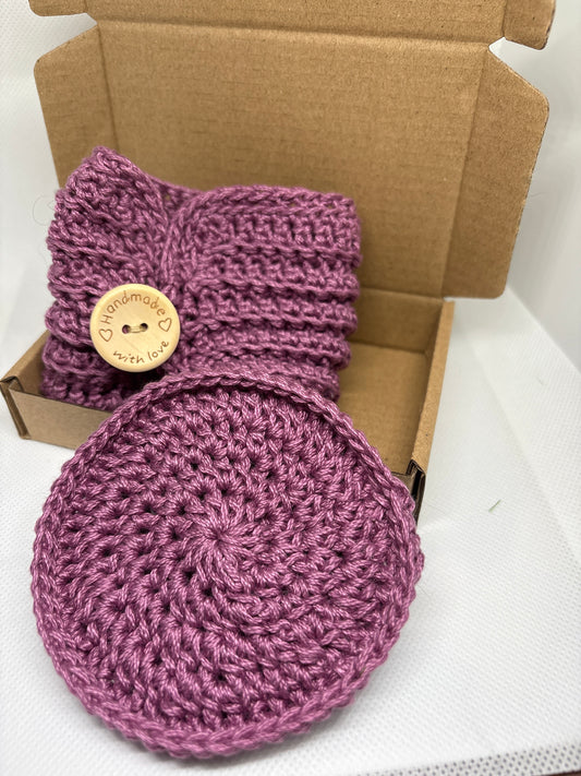 Purple Coffee Vibe Kit Gift Set | Mug Cosy & Coaster