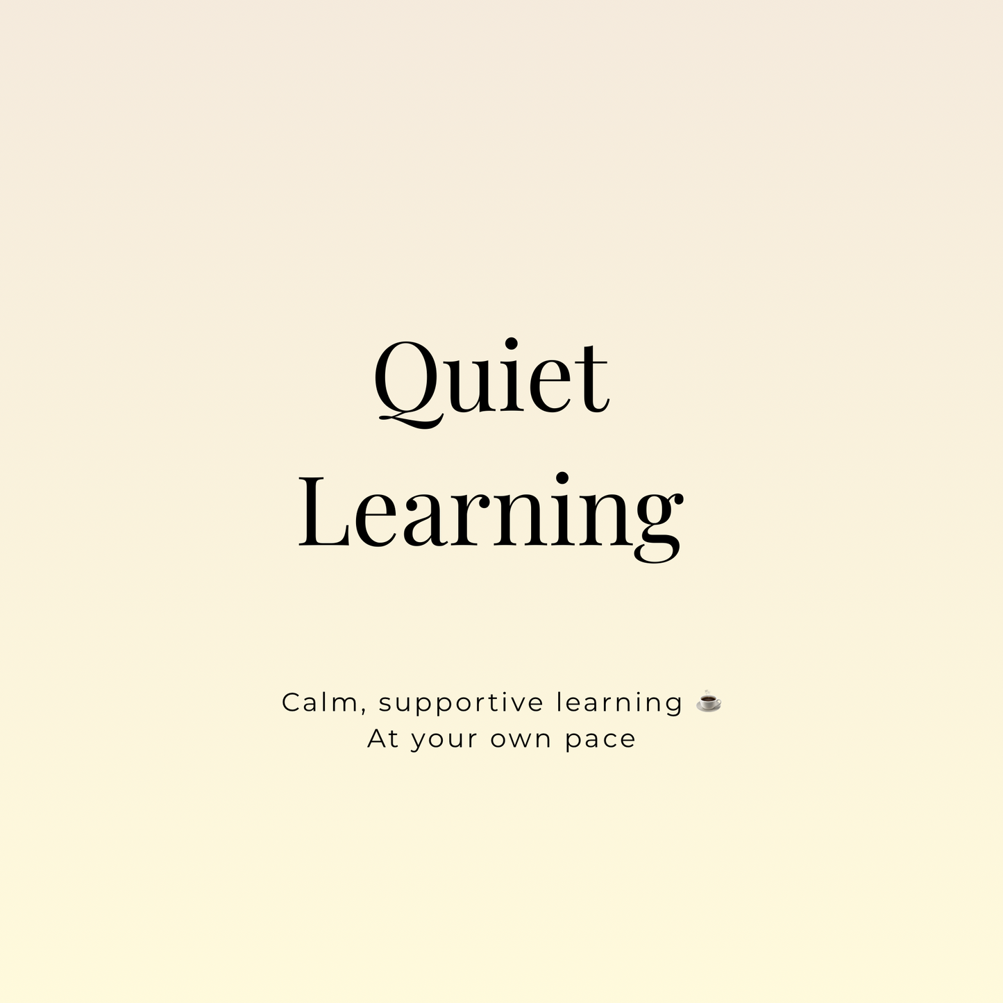 The Cosy Learning Package (45 or 60 minutes)