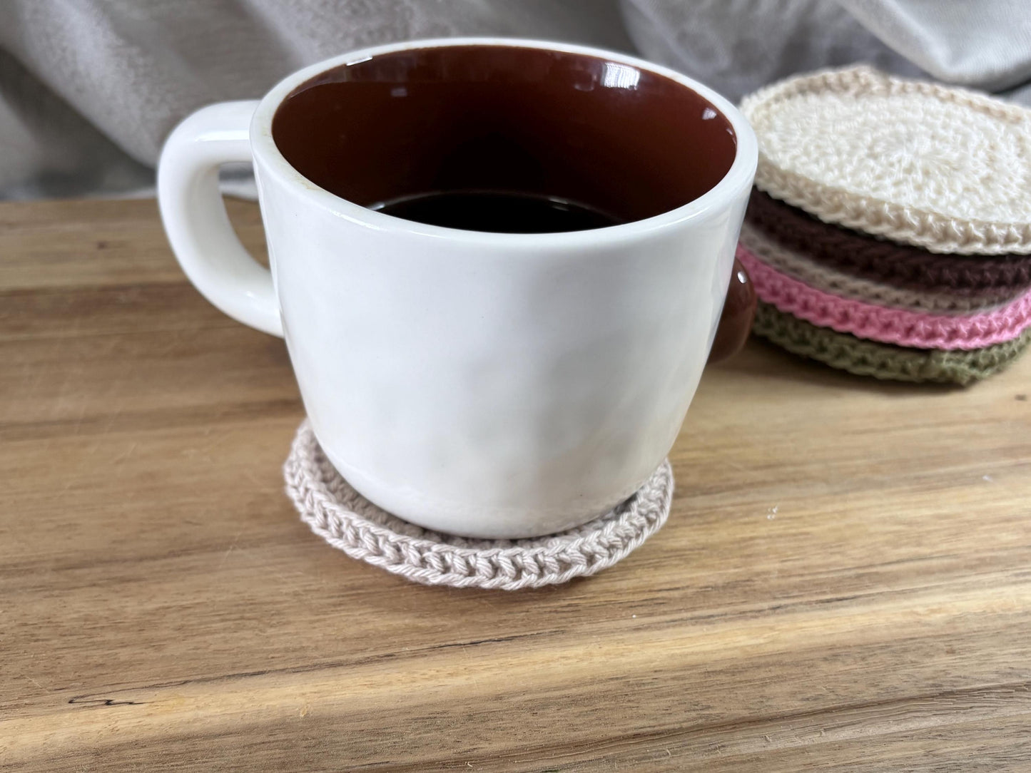 Coffee Lover Gift | Handmade Crochet Coaster Set