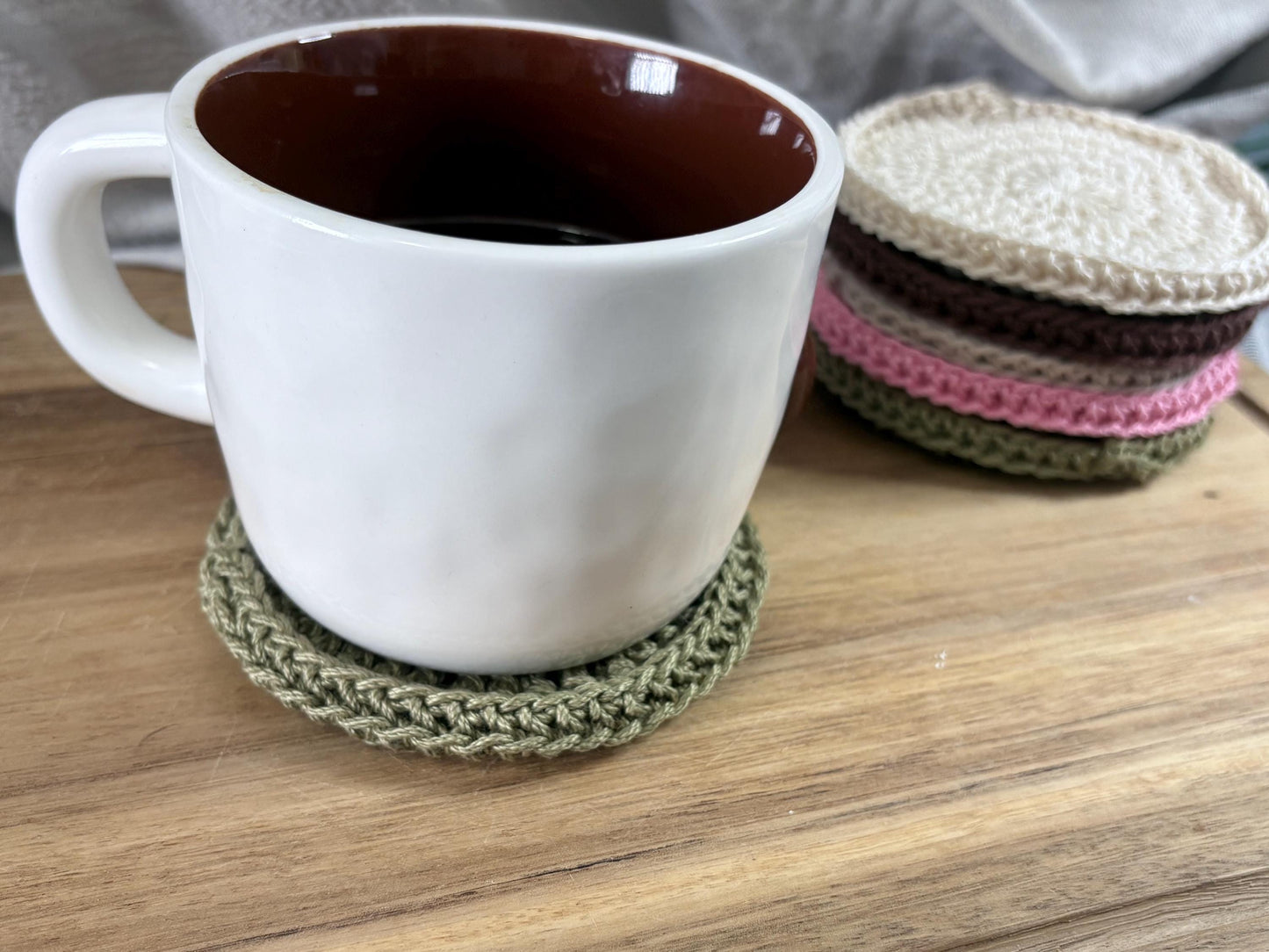 Coffee Lover Gift | Handmade Crochet Coaster Set