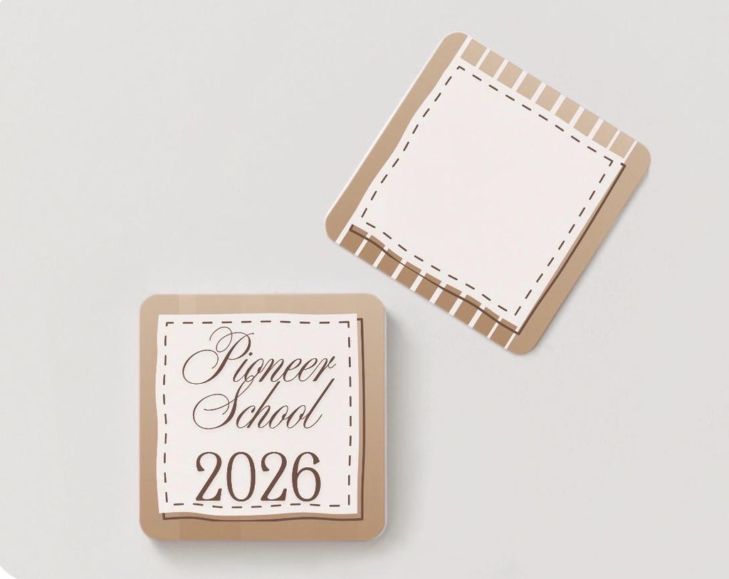 Pioneer School 2026 Gift Cards Set of 50 JW Pioneer School Keepsake Cards Christian Gift Enclosure Cards Espresso Sage Pink Pick n Mix