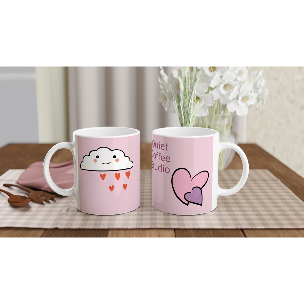 Kawaii cloud and heart with name 