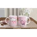 Kawaii cloud and heart with name 