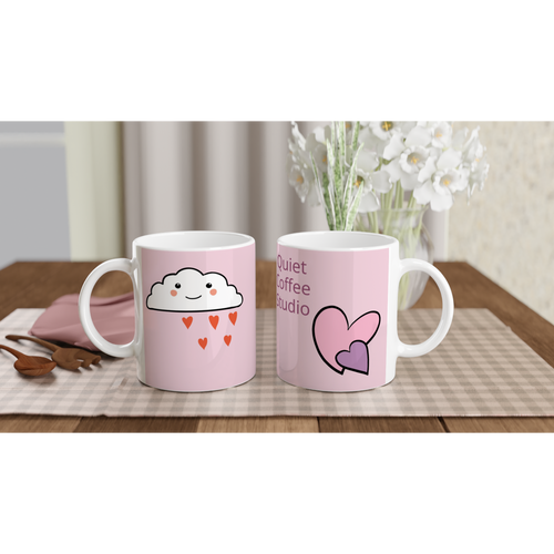 Kawaii cloud and heart with name 