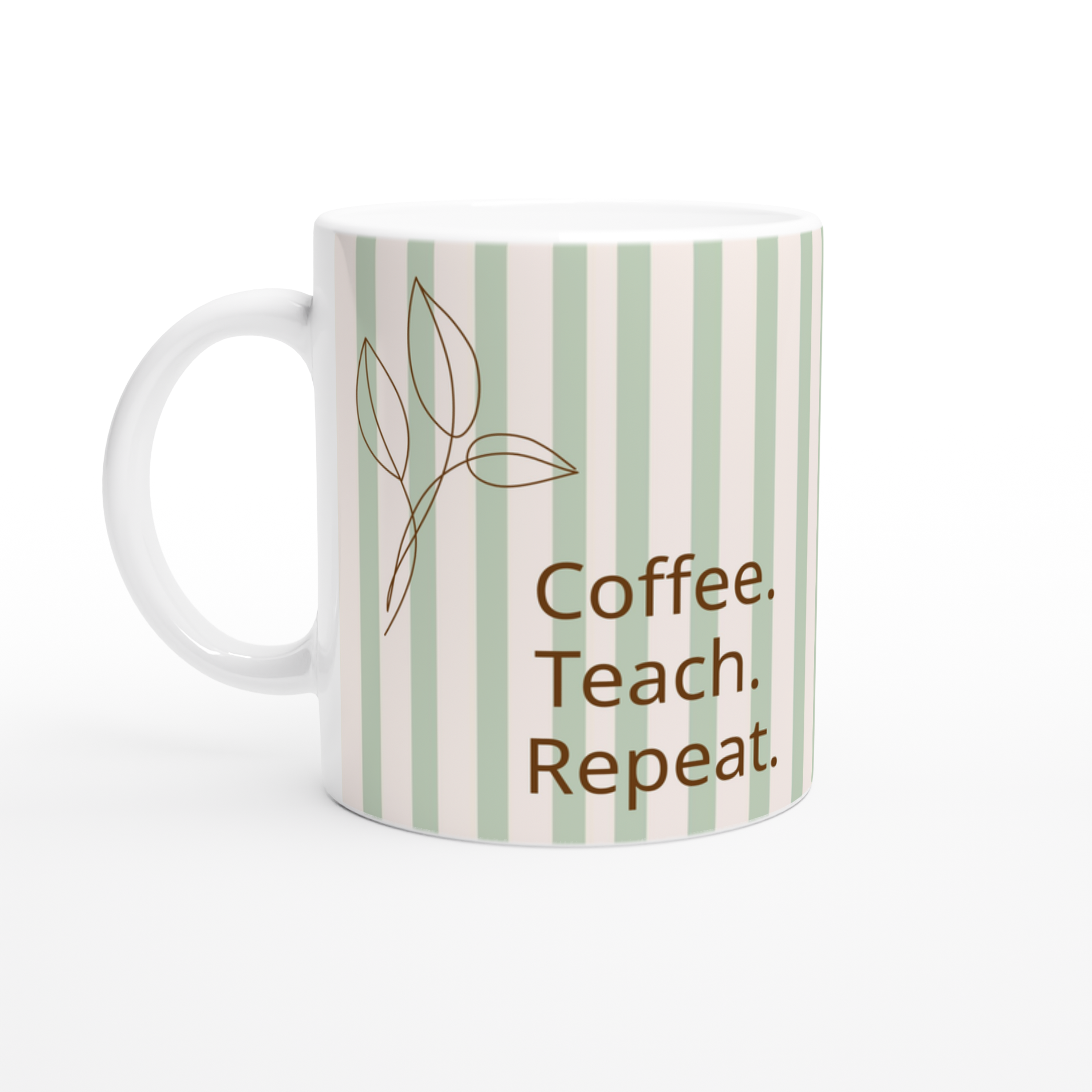 Teacher Coffee Mug Teacher Appreciation Gift Thank You Teacher Cup Coffee Teach Repeat Coffee Mark Repeat Coffee Inspire Repeat Coffee Create Repeat