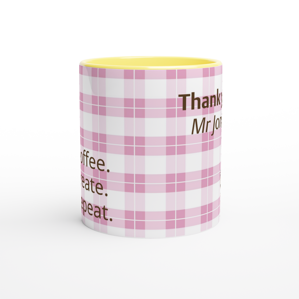 Teacher Coffee Mug Teacher Appreciation Gift Thank You Teacher Cup Coffee Teach Repeat Coffee Mark Repeat Coffee Inspire Repeat Coffee Create Repeat