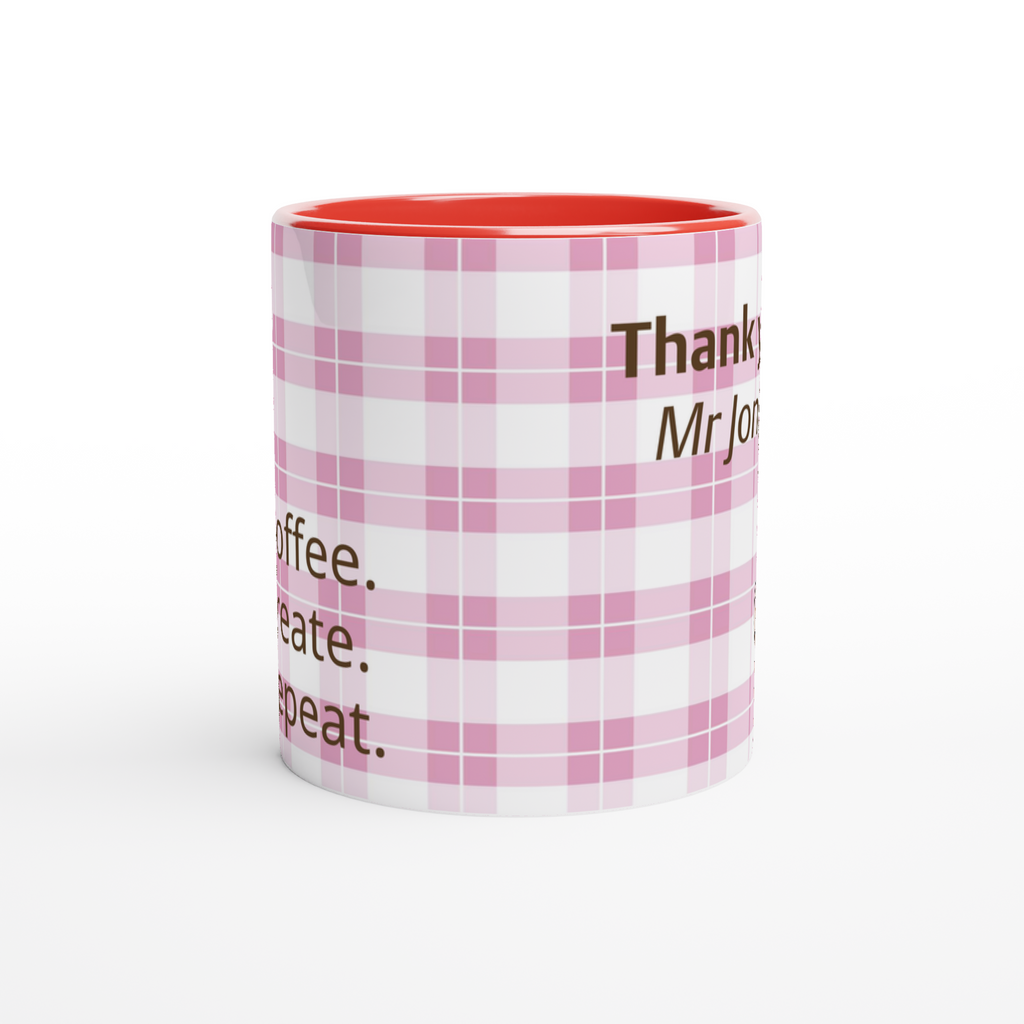 Teacher Coffee Mug Teacher Appreciation Gift Thank You Teacher Cup Coffee Teach Repeat Coffee Mark Repeat Coffee Inspire Repeat Coffee Create Repeat