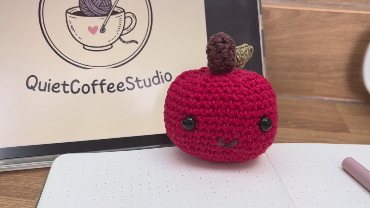 Toffee Apple Desk Buddy | Quiet Coffee Studio UK